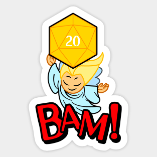 Nat 20 and the Angels 3 Sticker